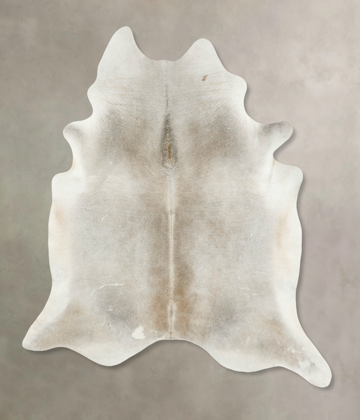 Grey with Beige XX-Large Brazilian Cowhide Rug 8'2"H x 7'0"W #B16202 by Hudson Hides