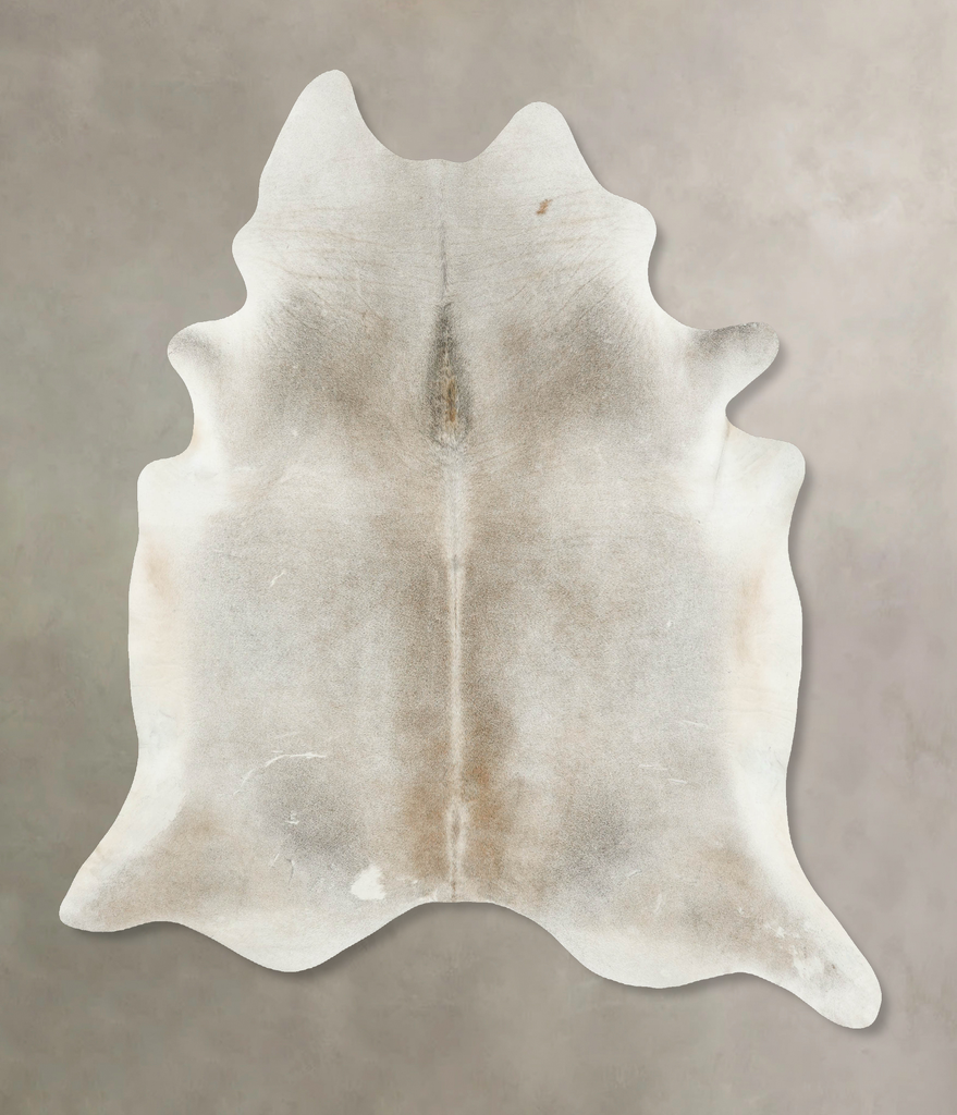 Grey with Beige XX-Large Brazilian Cowhide Rug 8'2"H x 7'0"W #B16202 by Hudson Hides