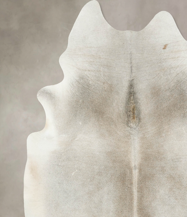 Grey with Beige XX-Large Brazilian Cowhide Rug 8'2"H x 7'0"W #B16202 by Hudson Hides