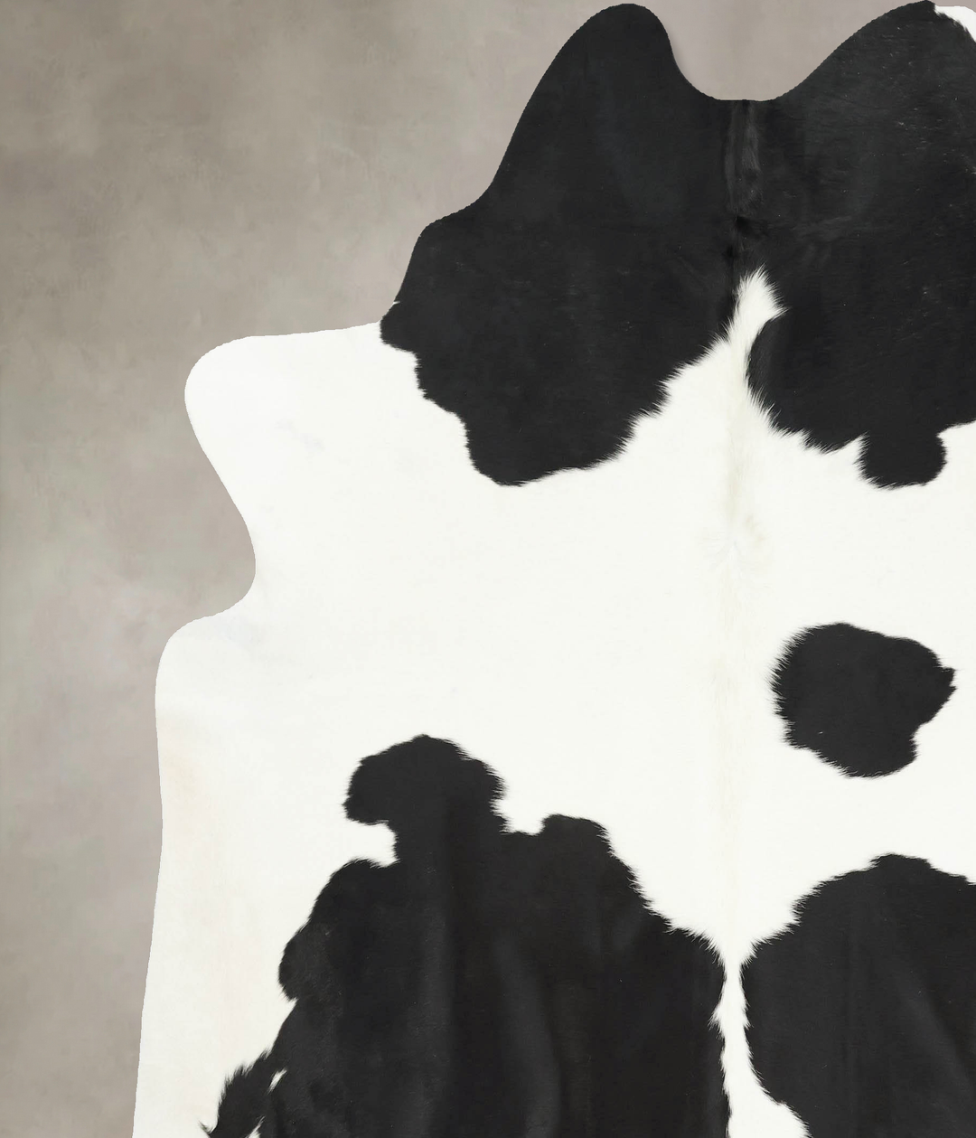 Black and White XX-Large Brazilian Cowhide Rug 7'11"H x 7'2"W #B16203 
