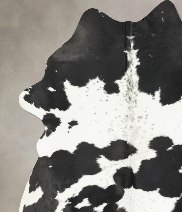 Black and White X-Large Brazilian Cowhide Rug 7'11"H x 6'2"W #B16205 by Hudson Hides