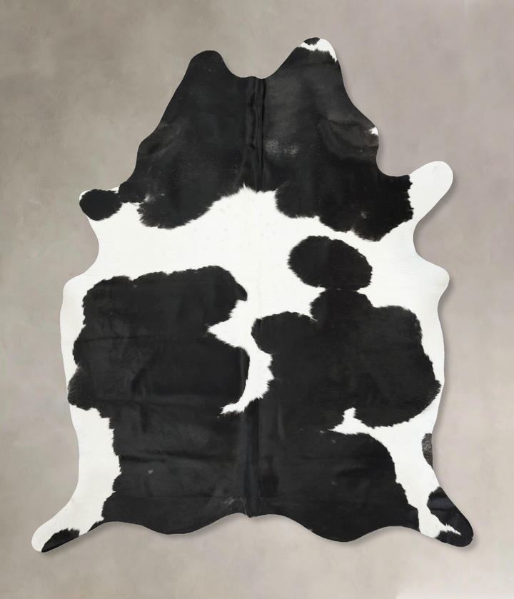 Black and White XX-Large Brazilian Cowhide Rug 8'7"H x 7'2"W #B16210 by Hudson Hides