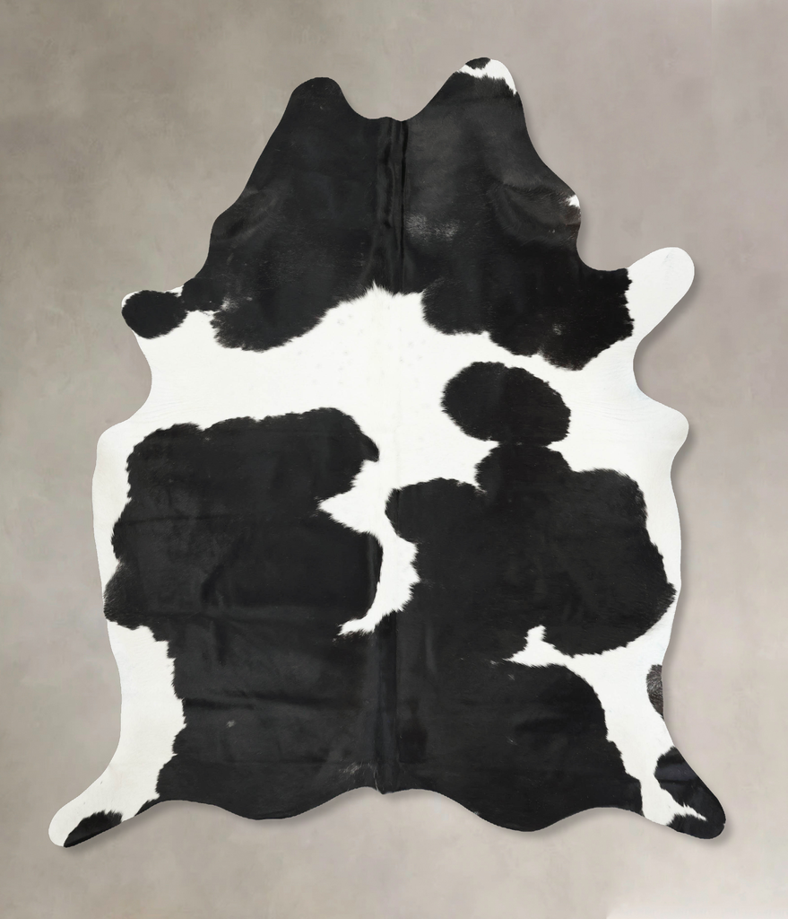 Black and White XX-Large Brazilian Cowhide Rug 8'7"H x 7'2"W #B16210 by Hudson Hides