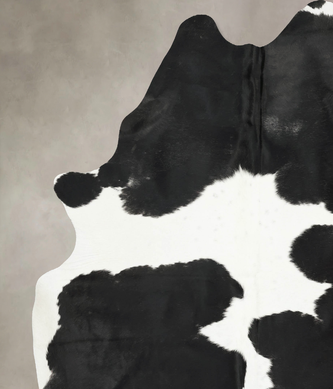 Black and White XX-Large Brazilian Cowhide Rug 8'7"H x 7'2"W #B16210 b