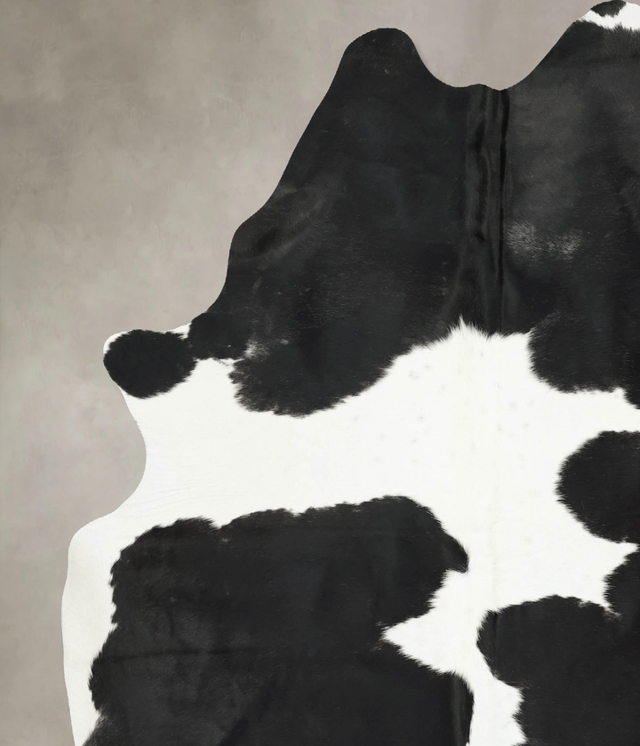 Black and White XX-Large Brazilian Cowhide Rug 8'7"H x 7'2"W #B16210 by Hudson Hides
