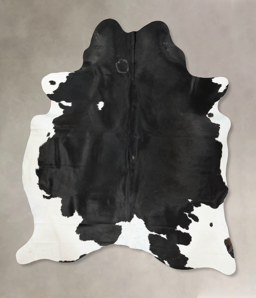 Black and White XX-Large Brazilian Cowhide Rug 8'8"H x 7'3"W #B16211 by Hudson Hides