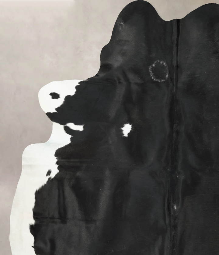 Black and White XX-Large Brazilian Cowhide Rug 8'8"H x 7'3"W #B16211 by Hudson Hides