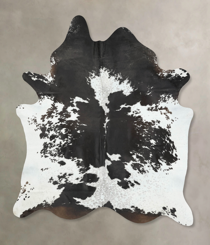 Chocolate and White XX-Large Brazilian Cowhide Rug 8'10"H x 6'9"W #B16212 by Hudson Hides