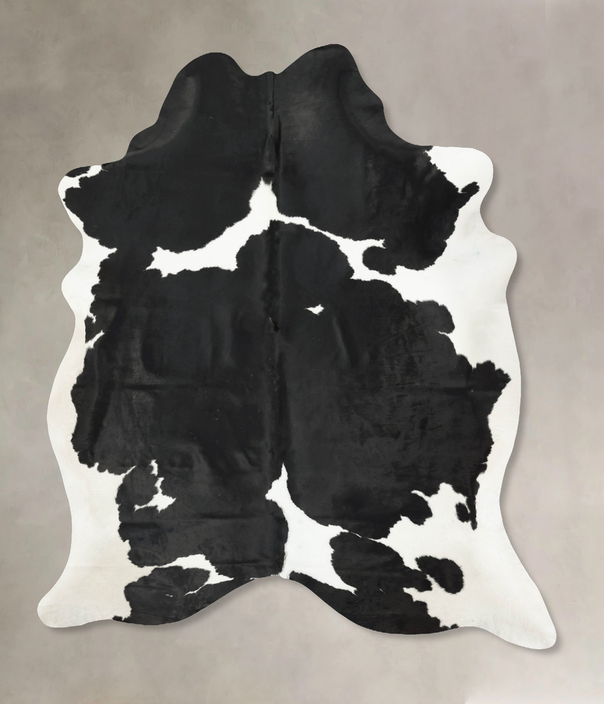 Black and White XX-Large Brazilian Cowhide Rug 8'10"H x 7'1"W #B16213 by Hudson Hides