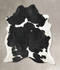 Black and White XX-Large Brazilian Cowhide Rug 8'10