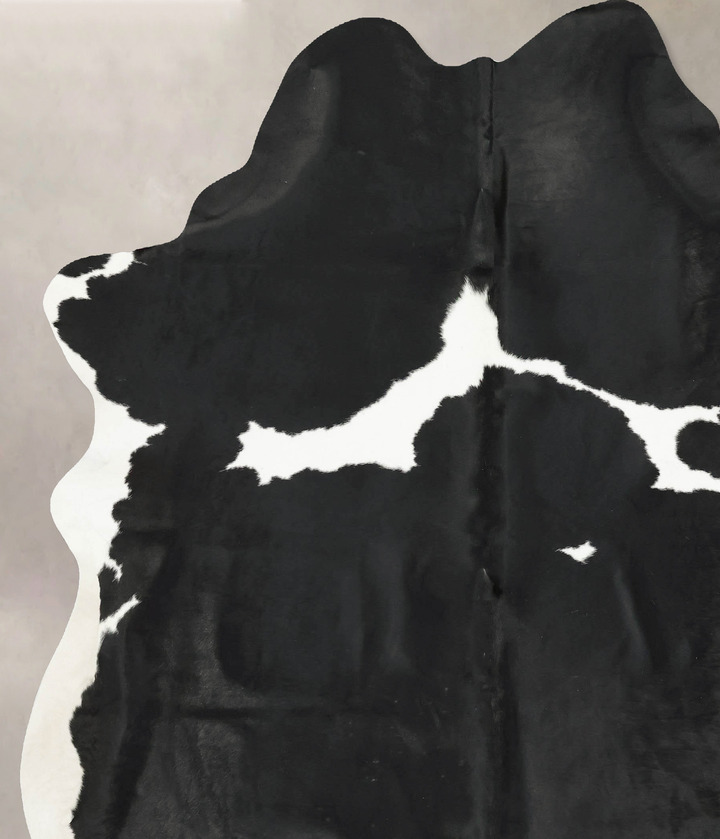 Black and White XX-Large Brazilian Cowhide Rug 8'10"H x 7'1"W #B16213 by Hudson Hides