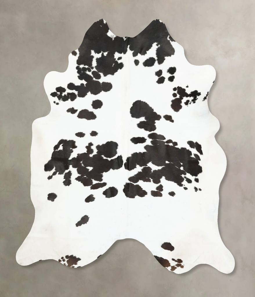Black and White XX-Large Brazilian Cowhide Rug 8'7"H x 7'3"W #B16214 by Hudson Hides