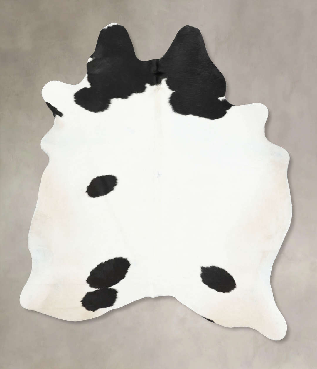 Black and White X-Large Brazilian Cowhide Rug 7'7"H x 6'4"W #B16215 by
