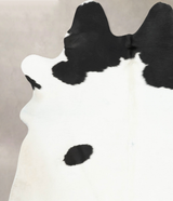 Black and White X-Large Brazilian Cowhide Rug 7'7"H x 6'4"W #B16215 by Hudson Hides