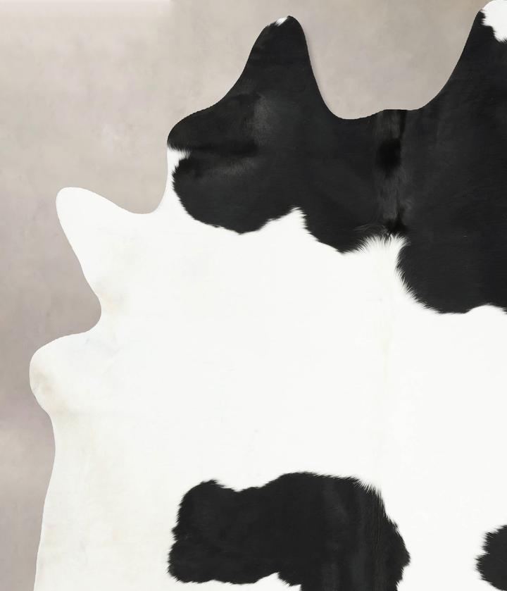 Black and White XX-Large Brazilian Cowhide Rug 8'5"H x 7'1"W #B16218 by Hudson Hides