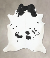 Black and White XX-Large Brazilian Cowhide Rug 8'6"H x 6'9"W #B16222 by Hudson Hides