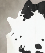 Black and White XX-Large Brazilian Cowhide Rug 8'6"H x 6'9"W #B16222 by Hudson Hides