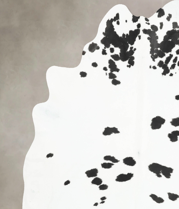 Black and White XX-Large Brazilian Cowhide Rug 8'6"H x 7'4"W #B16223 by Hudson Hides