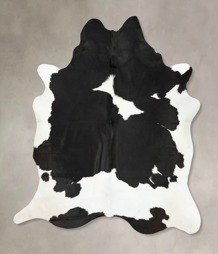 Black and White XX-Large Brazilian Cowhide Rug 8'6"H x 7'1"W #B16225 by Hudson Hides