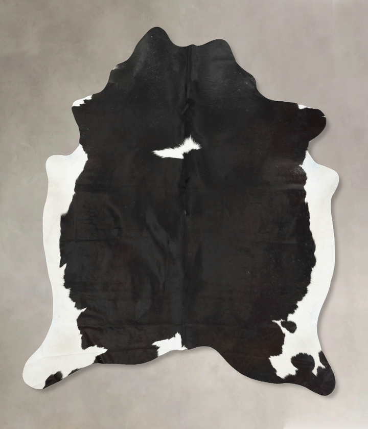 Black and White X-Large Brazilian Cowhide Rug 7'10"H x 6'5"W #B16226 by Hudson Hides
