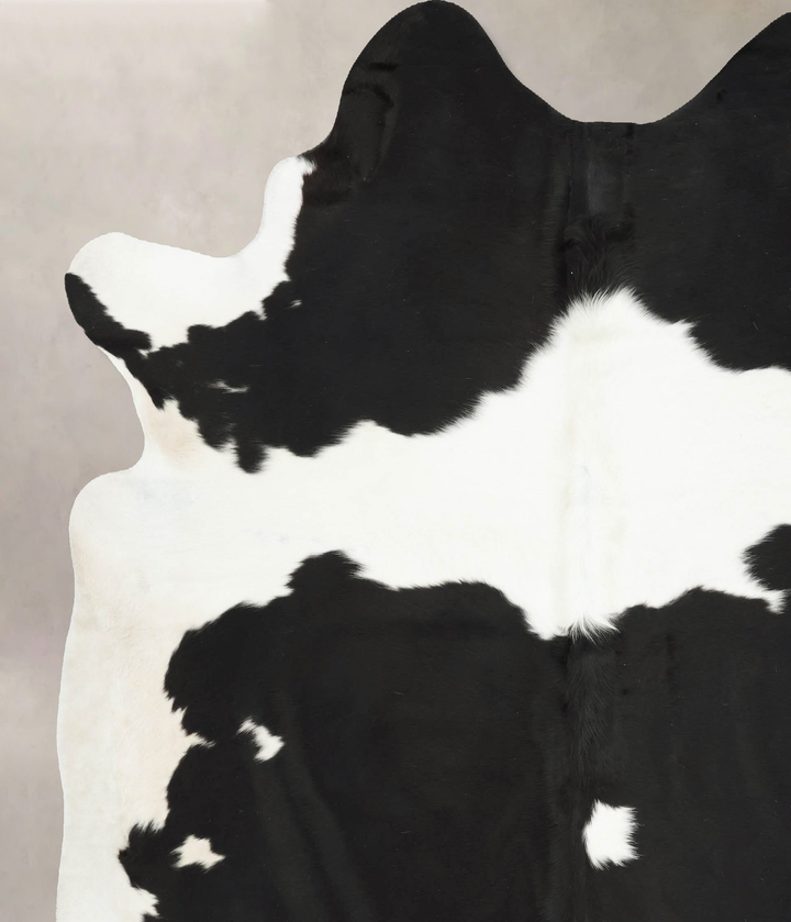 Black and White XX-Large Brazilian Cowhide Rug 8'7"H x 7'6"W #B16228 by Hudson Hides