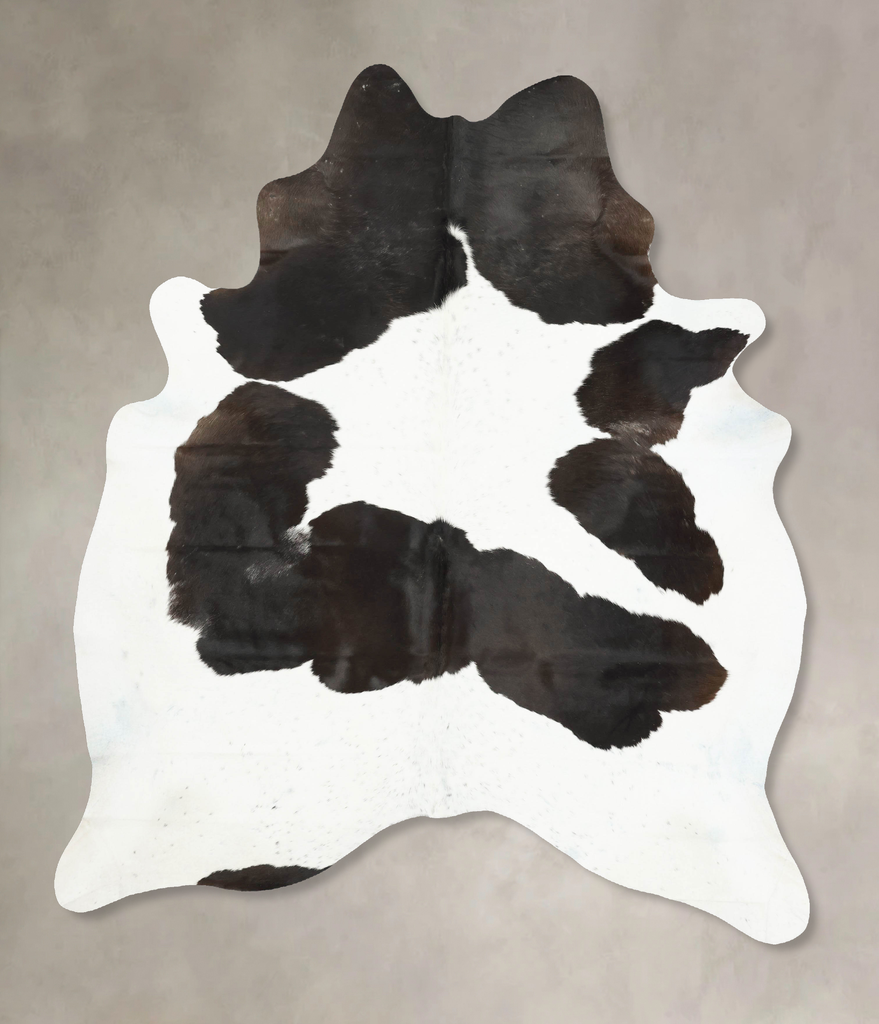 Black and White XX-Large Brazilian Cowhide Rug 8'6"H x 6'9"W #B16229 by Hudson Hides
