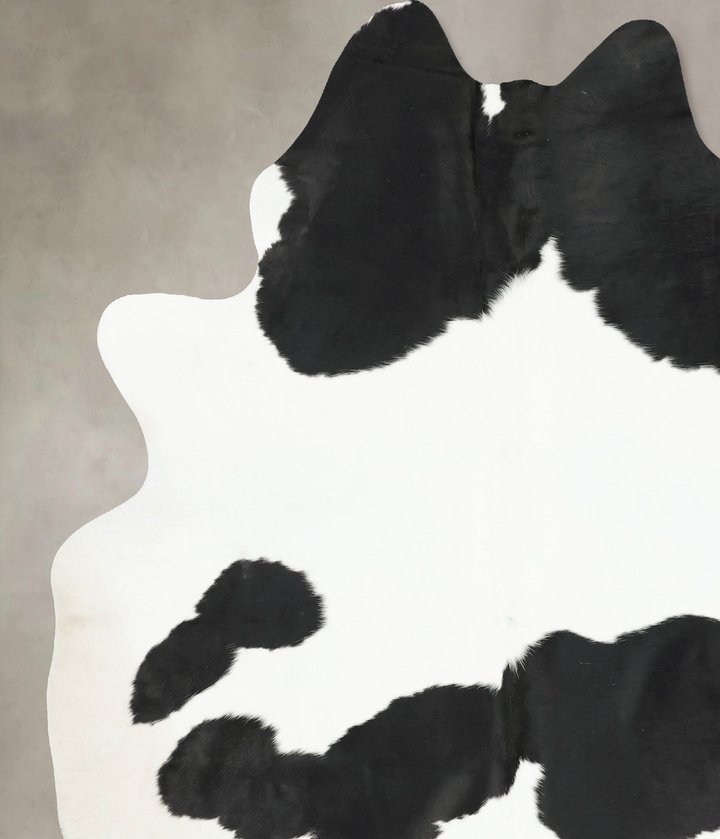 Black and White XX-Large Brazilian Cowhide Rug 8'10"H x 7'2"W #B16231 by Hudson Hides