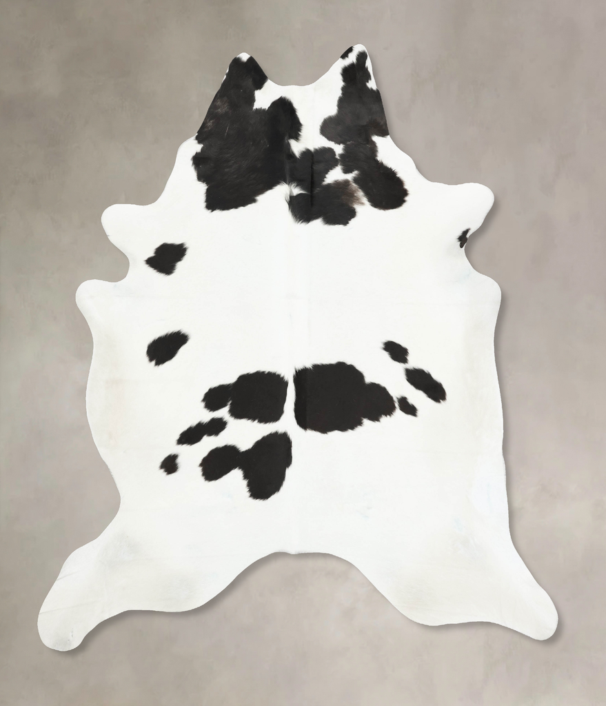 Black and White XX-Large Brazilian Cowhide Rug 8'11"H x 7'5"W #B16237 by Hudson Hides