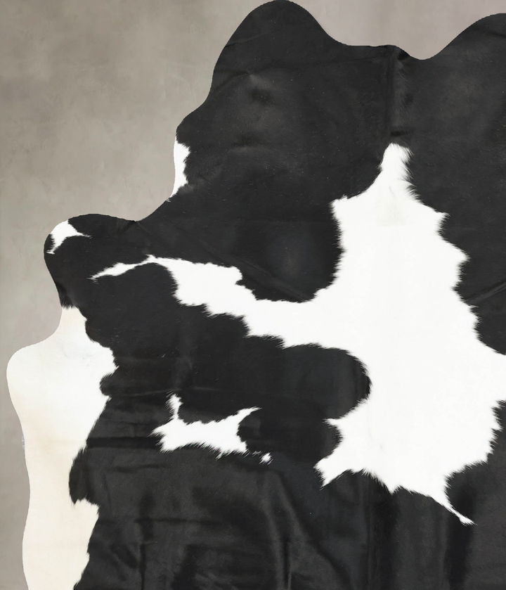 Black and White XX-Large Brazilian Cowhide Rug 8'6"H x 6'8"W #B16240 by Hudson Hides