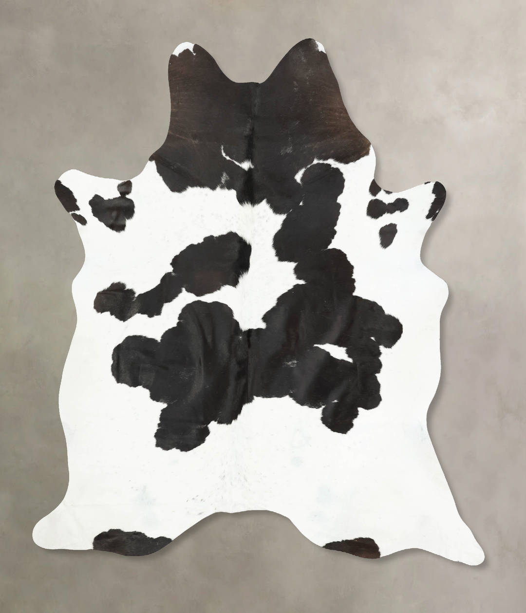 Black and White XX-Large Brazilian Cowhide Rug 8'0"H x 6'10"W #B16241 
