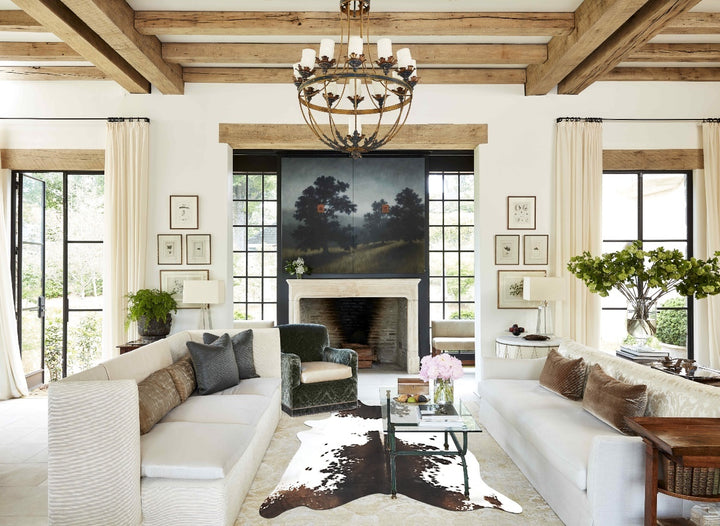 Chocolate and White XX-Large Brazilian Cowhide Rug 7'11"H x 6'5"W #B16246 by Hudson Hides