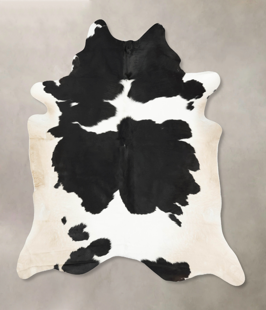 Black and White XX-Large Brazilian Cowhide Rug 8'6"H x 6'10"W #B16248 by Hudson Hides