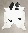 Black and White XX-Large Brazilian Cowhide Rug 8'8"H x 7'0"W #B16249 by Hudson Hides
