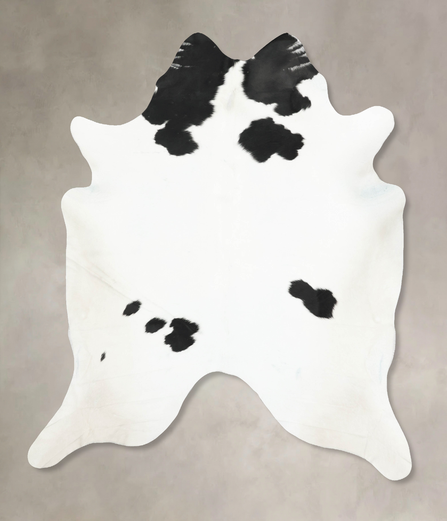 Black and White XX-Large Brazilian Cowhide Rug 8'8"H x 7'0"W #B16249 by Hudson Hides