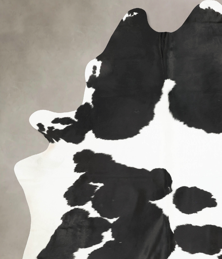 Black and White XX-Large Brazilian Cowhide Rug 9'5"H x 7'1"W #B16251 by Hudson Hides