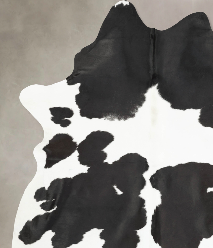 Black and White XX-Large Brazilian Cowhide Rug 8'11"H x 6'10"W #B16252 by Hudson Hides