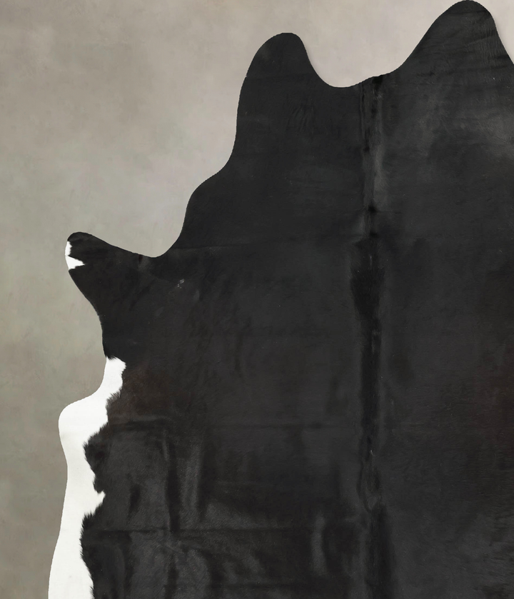 Black and White XX-Large Brazilian Cowhide Rug 9'0"H x 7'5"W #B16253 by Hudson Hides