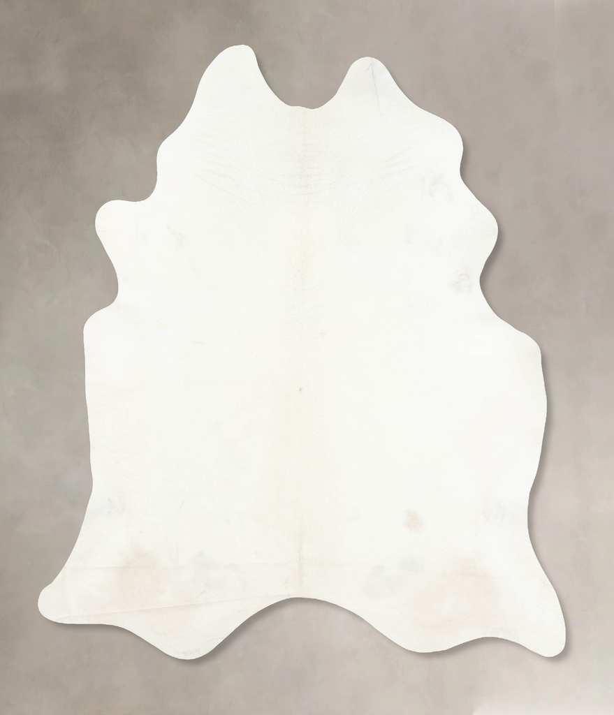 Ivory with Beige XX-Large Brazilian Cowhide Rug 8'8"H x 6'11"W #B16255 by Hudson Hides