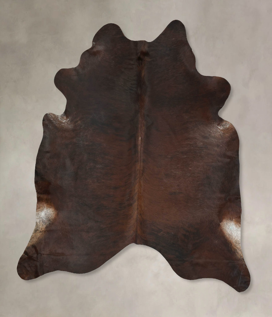 Dark Brindle XX-Large Brazilian Cowhide Rug 7'11"H x 7'2"W #B16265 by Hudson Hides