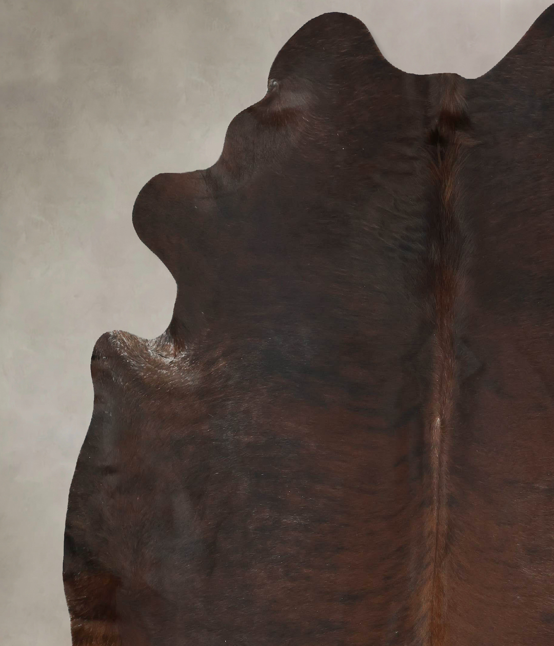 Dark Brindle XX-Large Brazilian Cowhide Rug 7'11"H x 7'2"W #B16265 by 