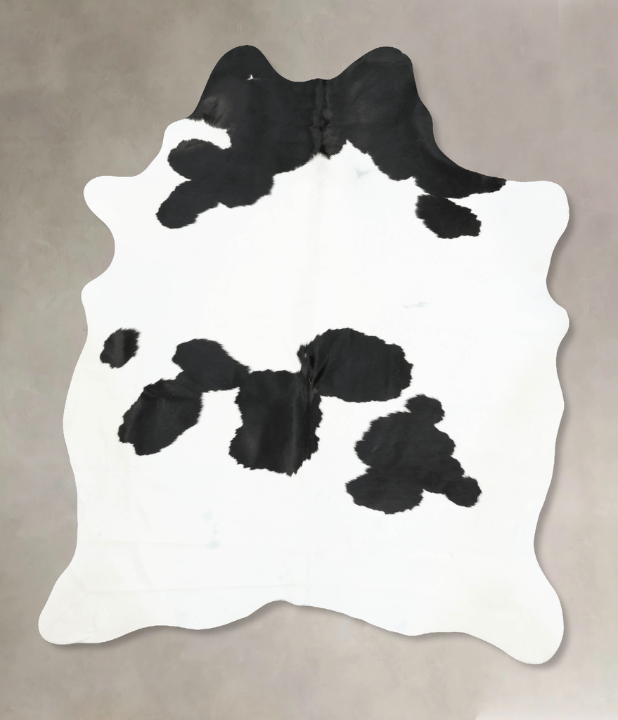 Black and White XX-Large Brazilian Cowhide Rug 7'11"H x 6'4"W #B16268 by Hudson Hides