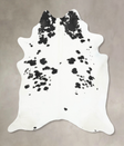 Black and White XX-Large Brazilian Cowhide Rug 8'3"H x 6'11"W #B16274 by Hudson Hides