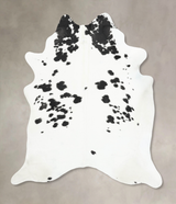 Black and White XX-Large Brazilian Cowhide Rug 8'3"H x 6'11"W #B16274 by Hudson Hides