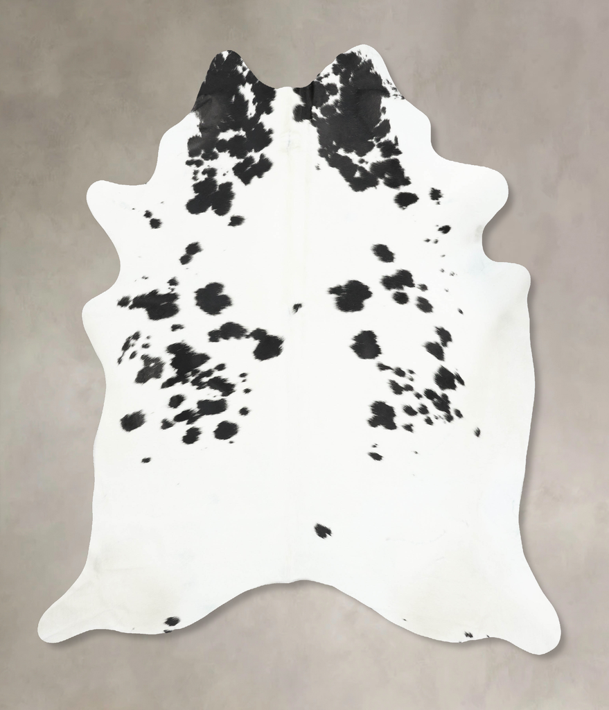 Black and White XX-Large Brazilian Cowhide Rug 8'3"H x 6'11"W #B16274 by Hudson Hides