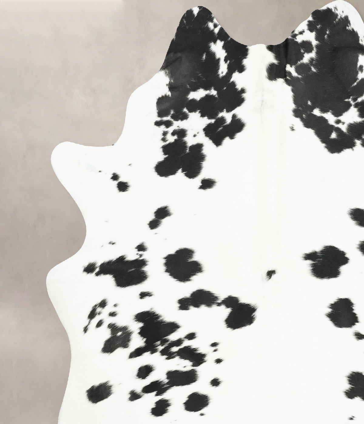 Black and White XX-Large Brazilian Cowhide Rug 8'3"H x 6'11"W #B16274 by Hudson Hides