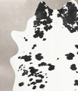 Black and White XX-Large Brazilian Cowhide Rug 8'3"H x 6'11"W #B16274 by Hudson Hides