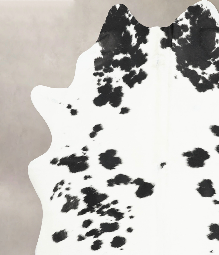 Black and White XX-Large Brazilian Cowhide Rug 8'3"H x 6'11"W #B16274 by Hudson Hides