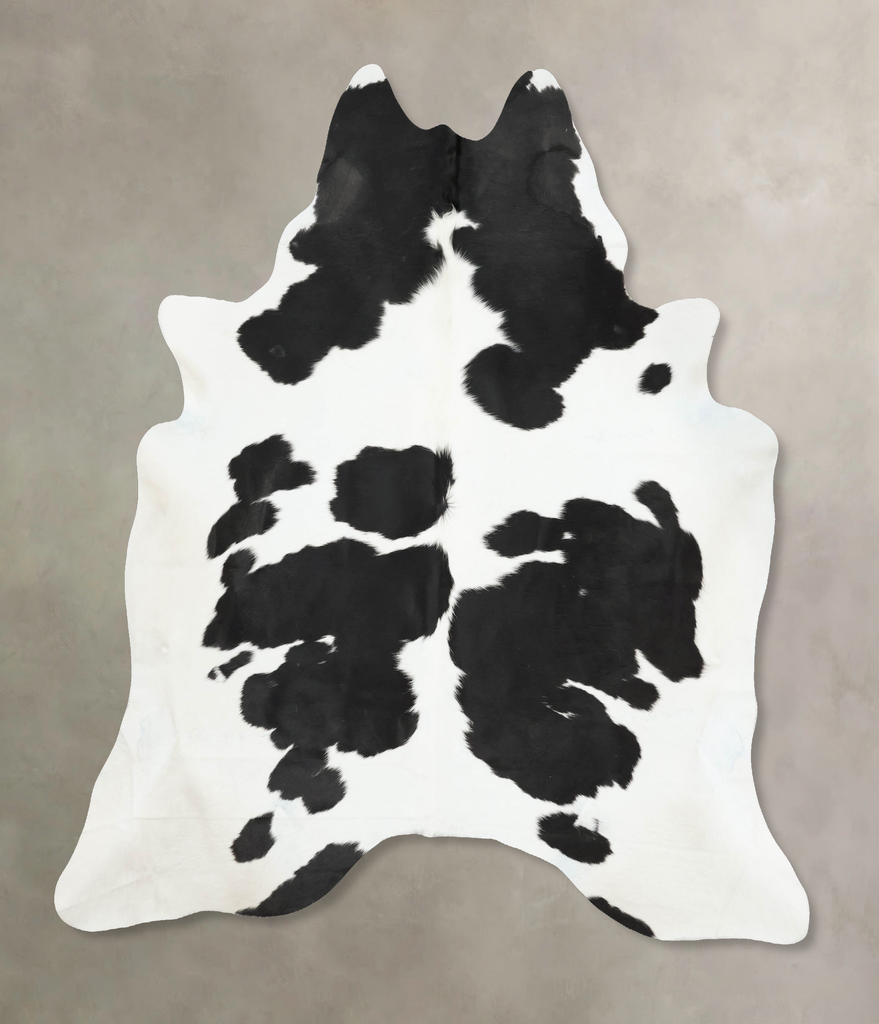 Black and White XX-Large Brazilian Cowhide Rug 8'5"H x 7'5"W #B16276 by Hudson Hides