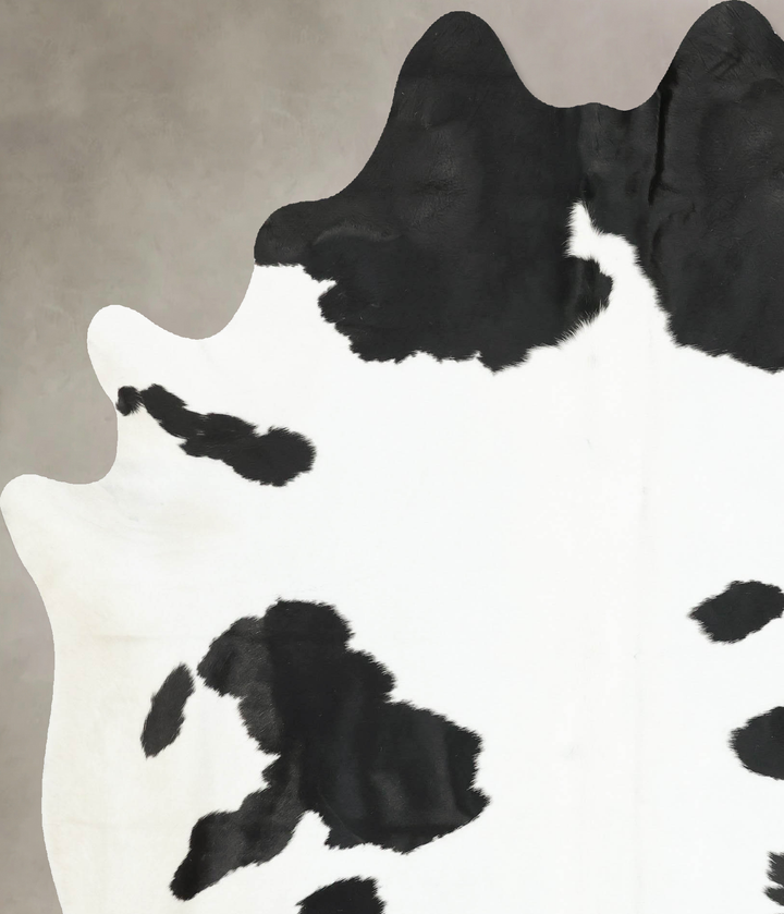 Black and White XX-Large Brazilian Cowhide Rug 8'5"H x 6'4"W #B16277 by Hudson Hides