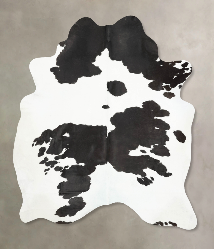 Black and White XX-Large Brazilian Cowhide Rug 8'8"H x 6'8"W #B16278 by Hudson Hides